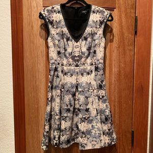 Nanette Lepore black floral dress